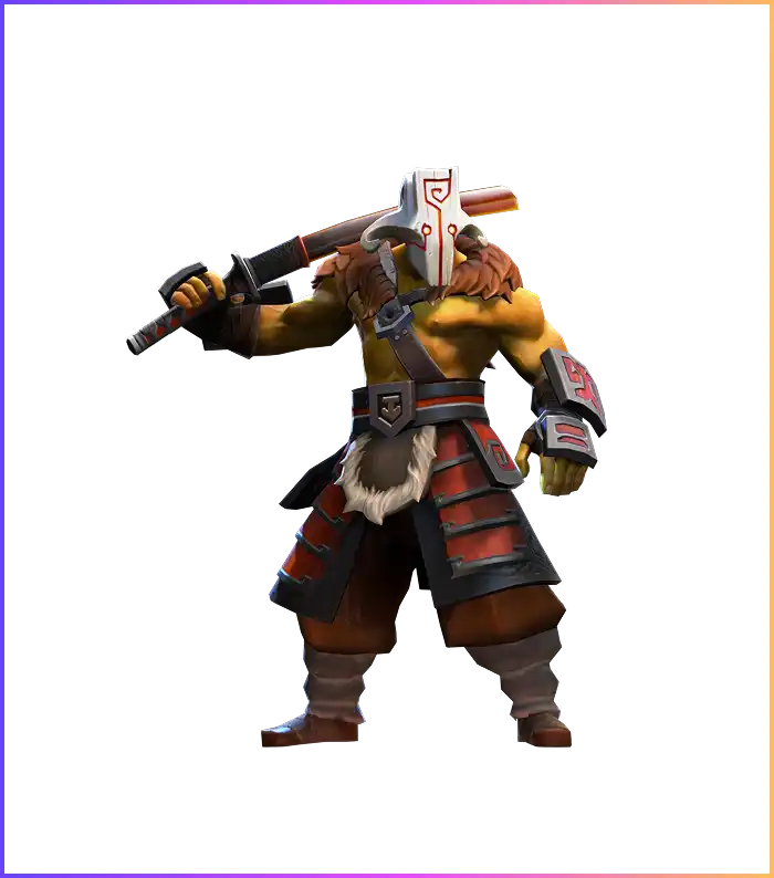 Afbeelding van Juggernaut, een krijger met een zwaard die balans combineert tussen aanval, verdediging en mobiliteit